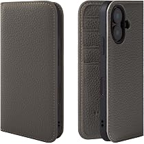 Amazon.co.jp: HANATORA for iPhone 17 ケース 手帳型 本革